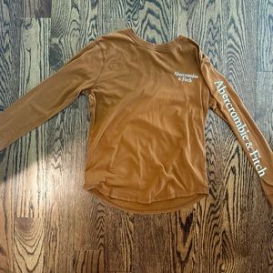 Burnt Orange Abercrombie Long Sleeve Tee